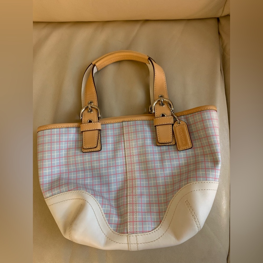 Coach Summer Light Blue Bag!  Brand new!